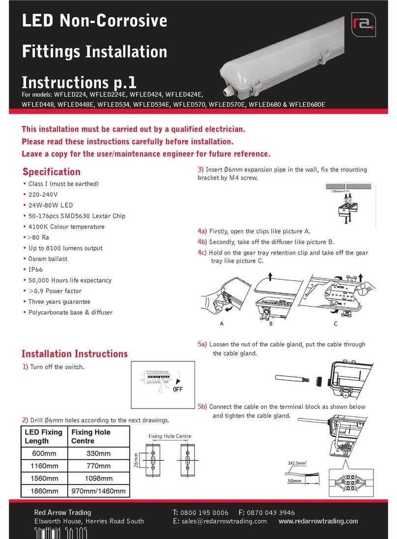 Red Arrow Trading WFLED224 installation instructions