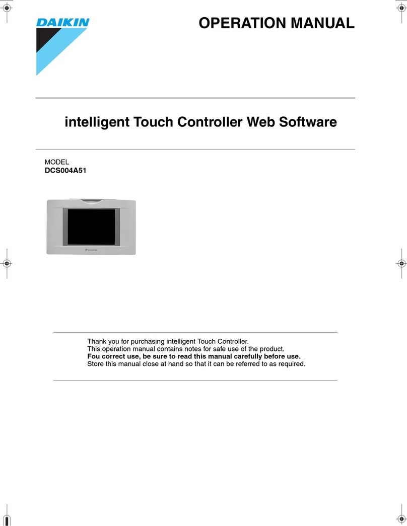 Daikin DCS004A51 Operation manual
