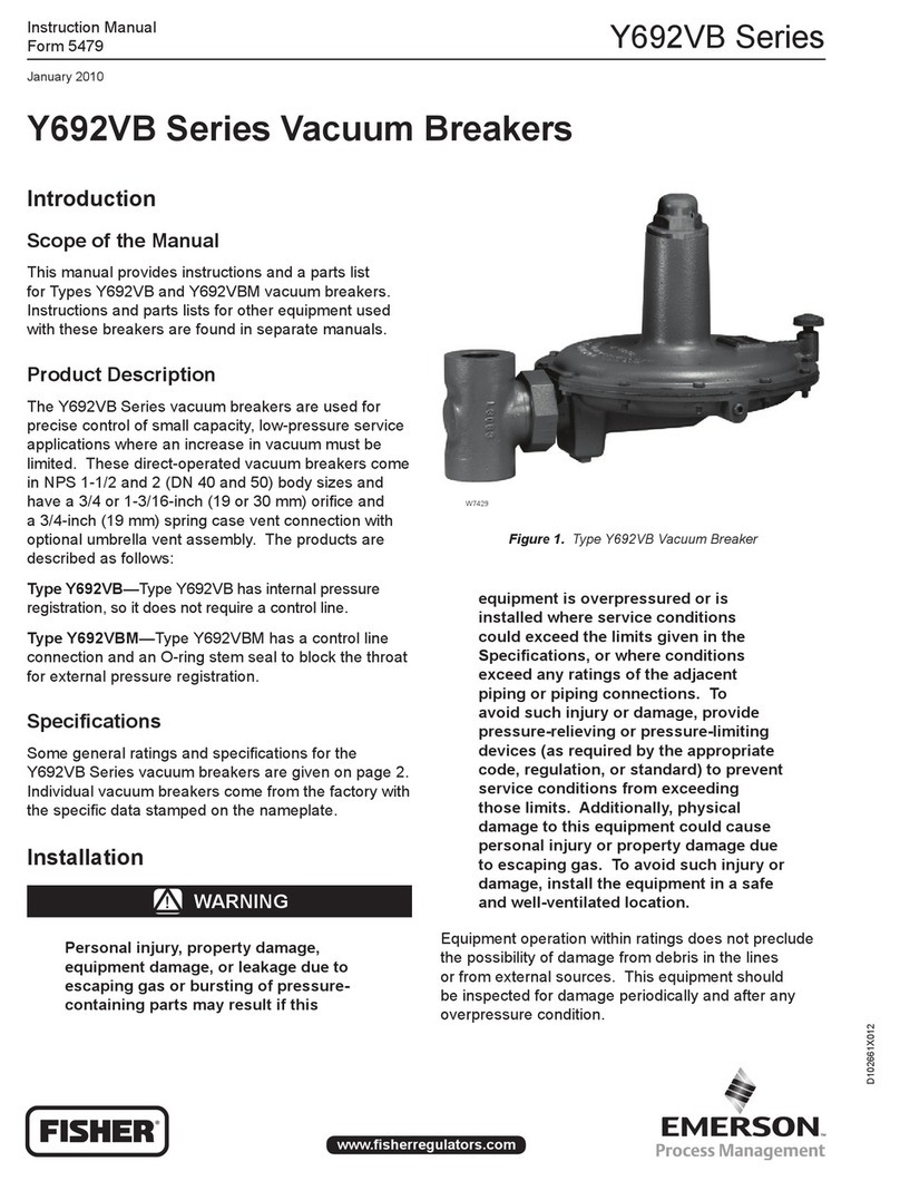 Emerson Fisher Y692VB Series User manual