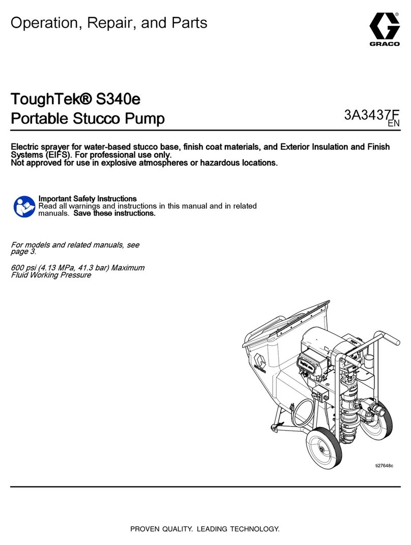 Graco ToughTek S340e Operation, repair, and parts