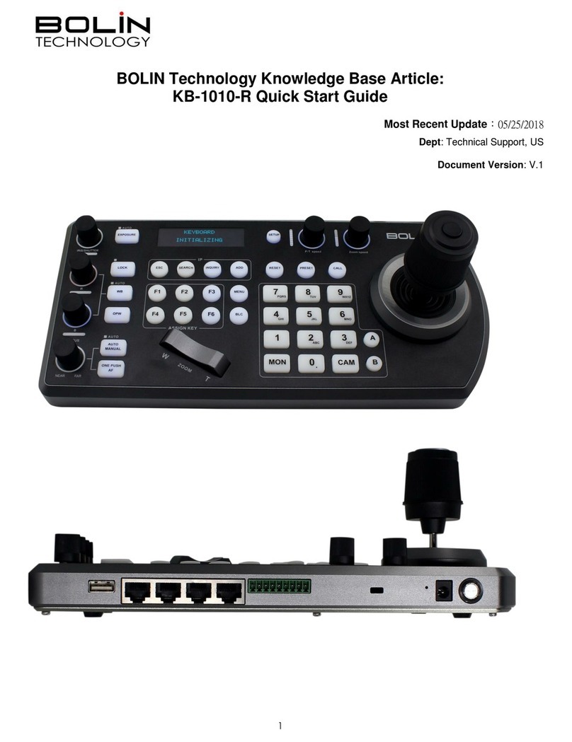Bolin Technology KB-1010-R quick start guide