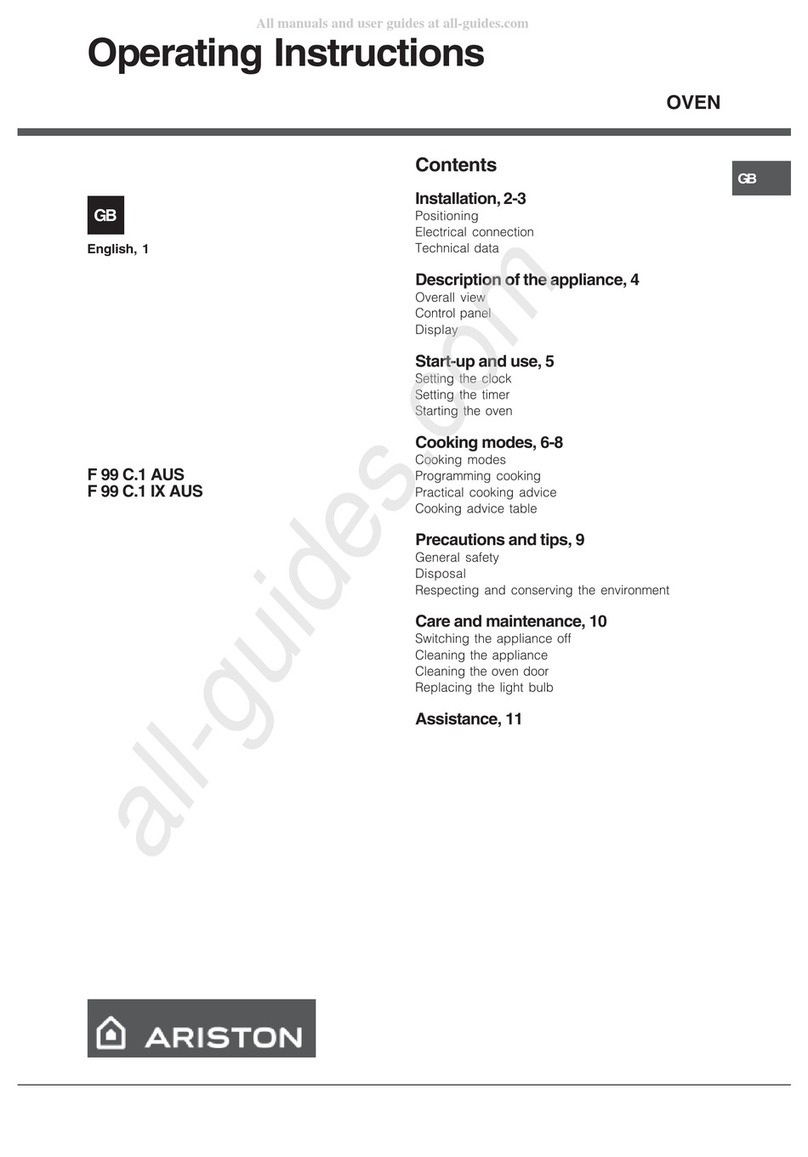 Ariston F 99 C.1 AUS User manual