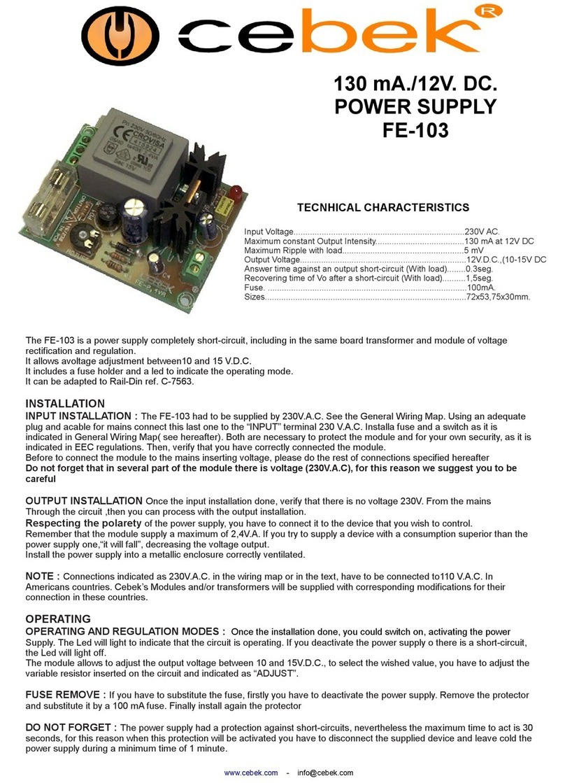 CEBEK FE-103 manual