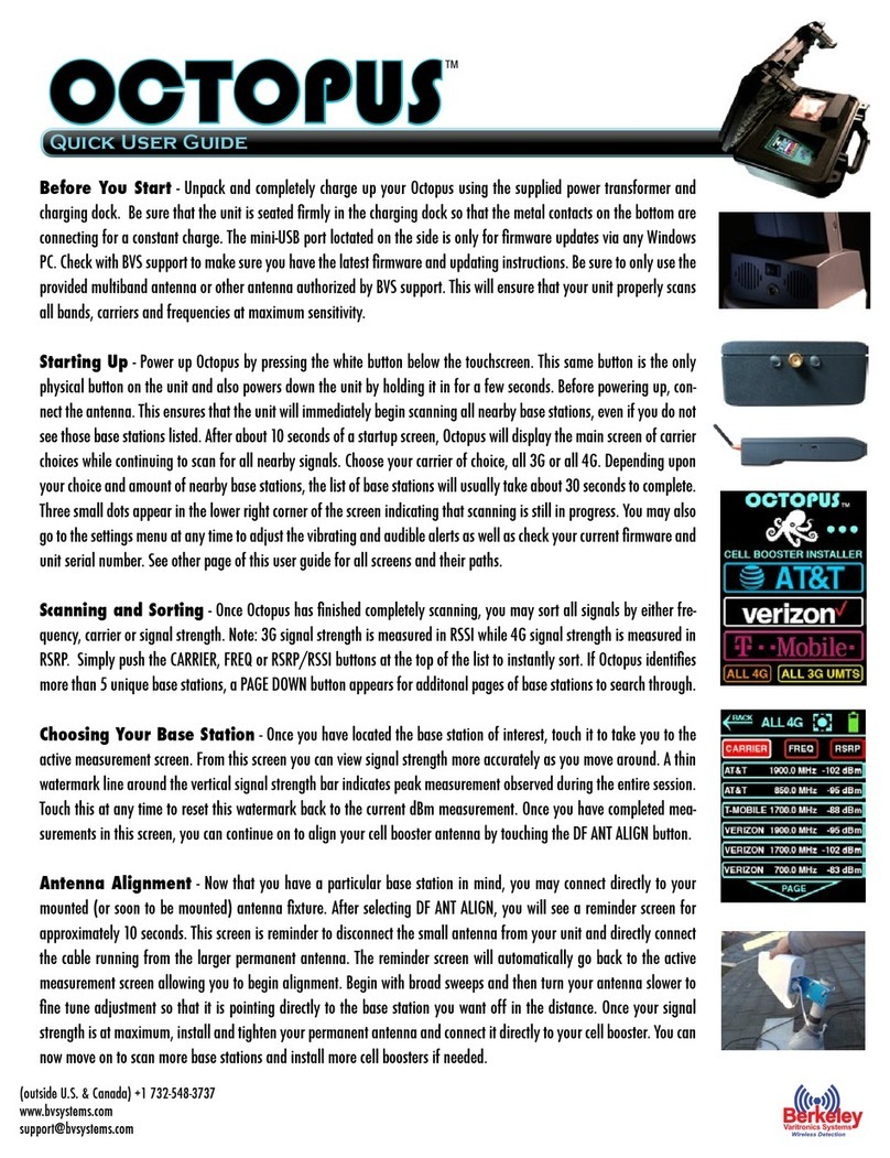 Berkeley Varitronics Systems OCTOPUS quick start guide