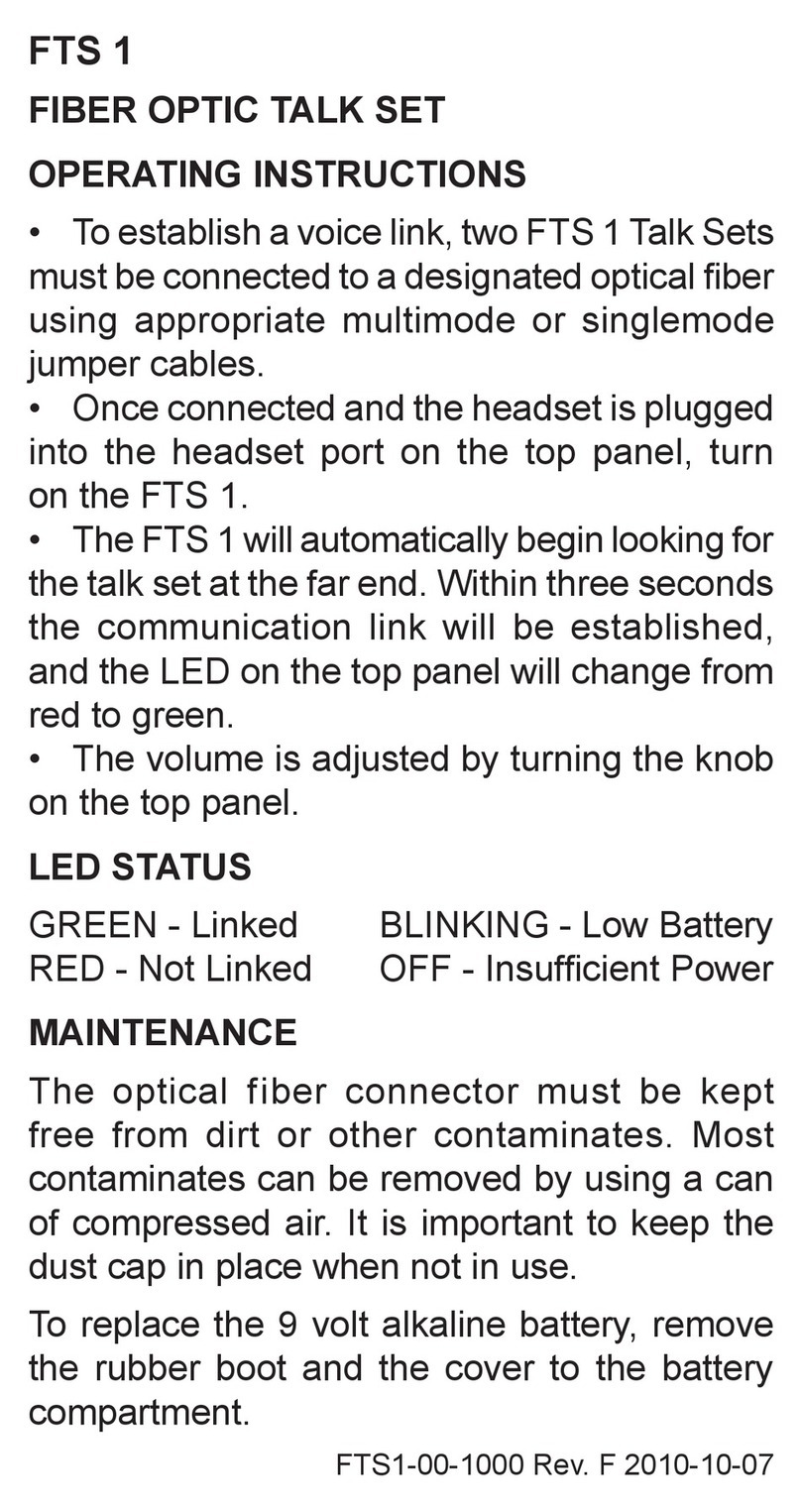 AFL FTS 1 operating instructions