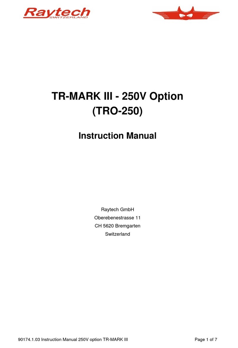 Raytech TR-MARK III instruction manual