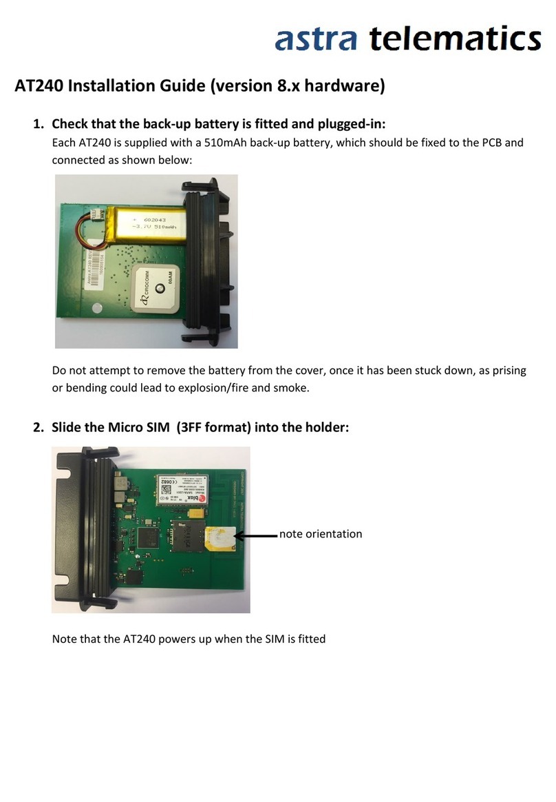 astra telematics AT240 User manual