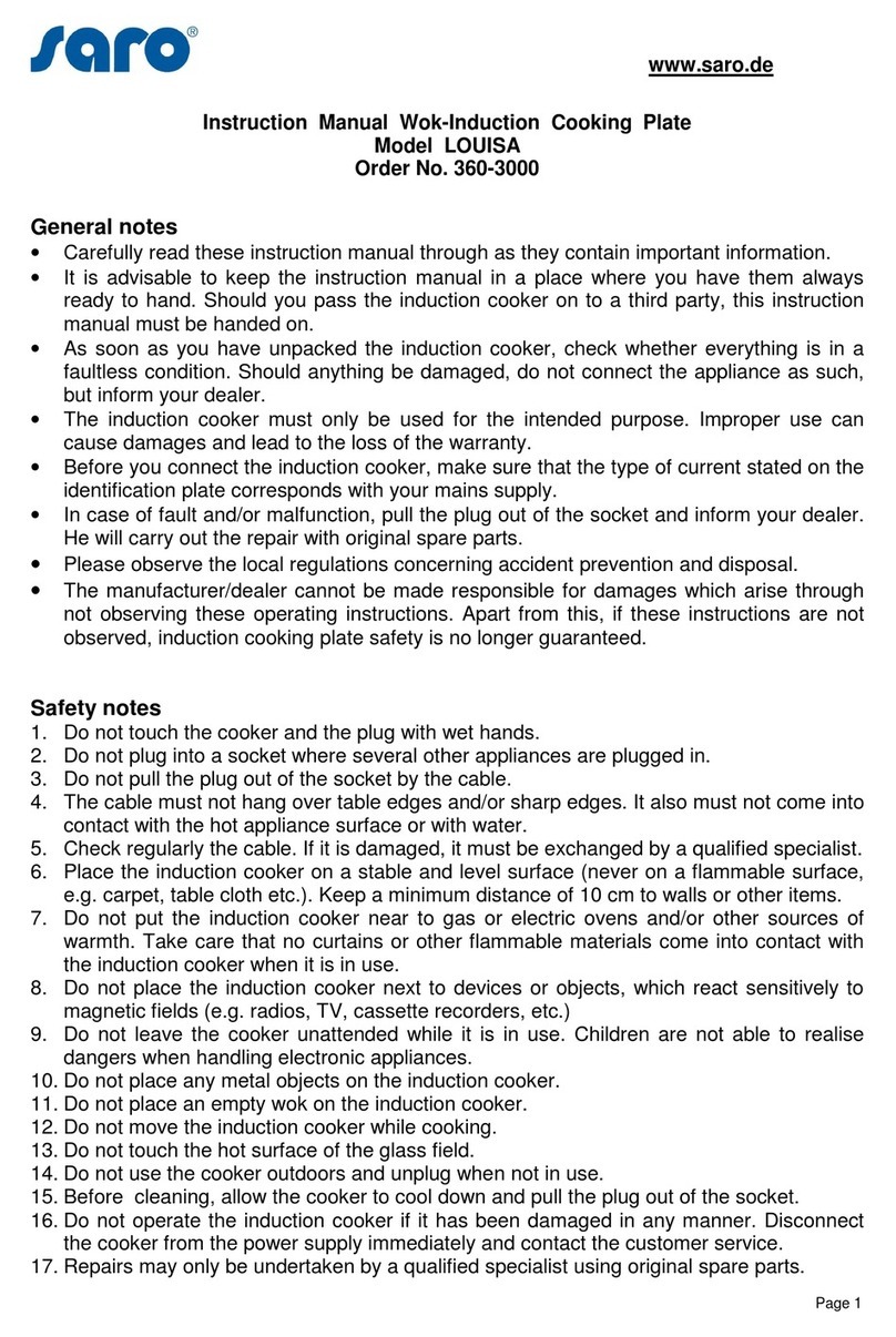 saro LOUISA User manual