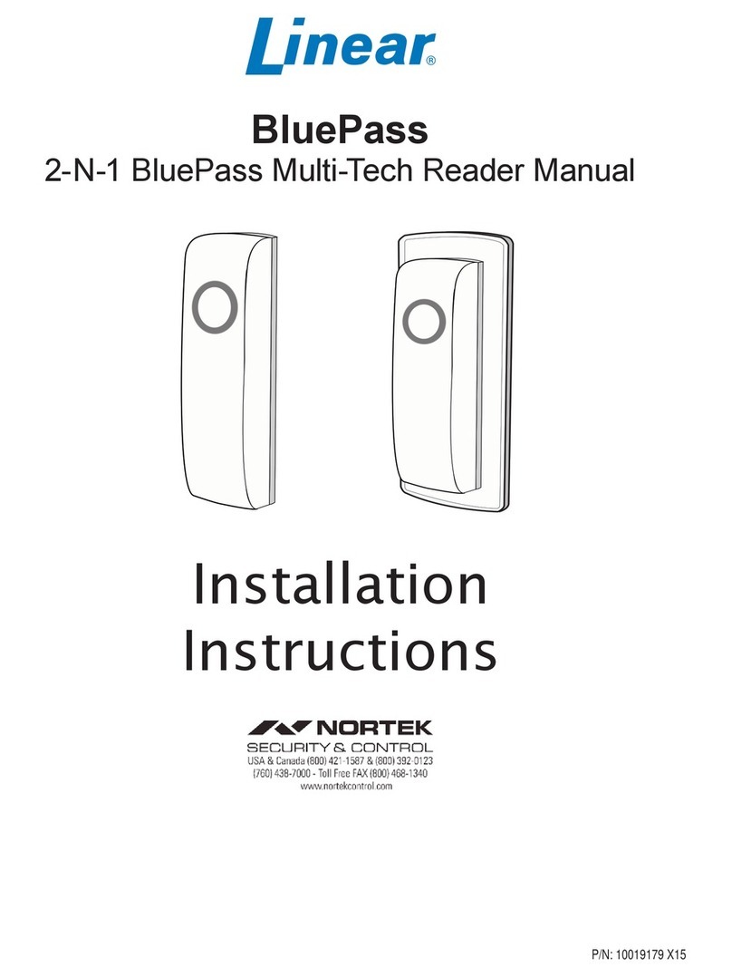 Linear BluePass 2N1-BTPRX User manual