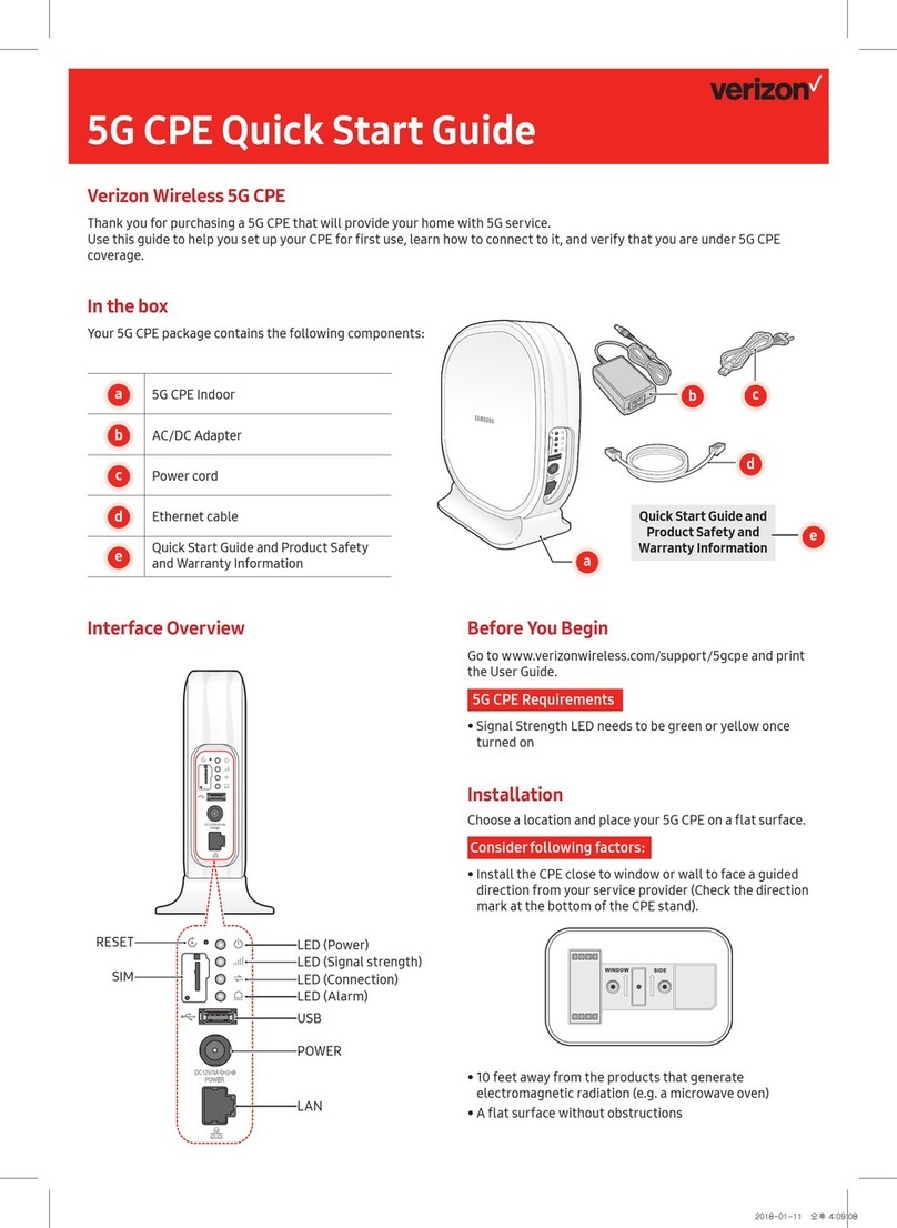 Samsung 5G CPE quick start guide