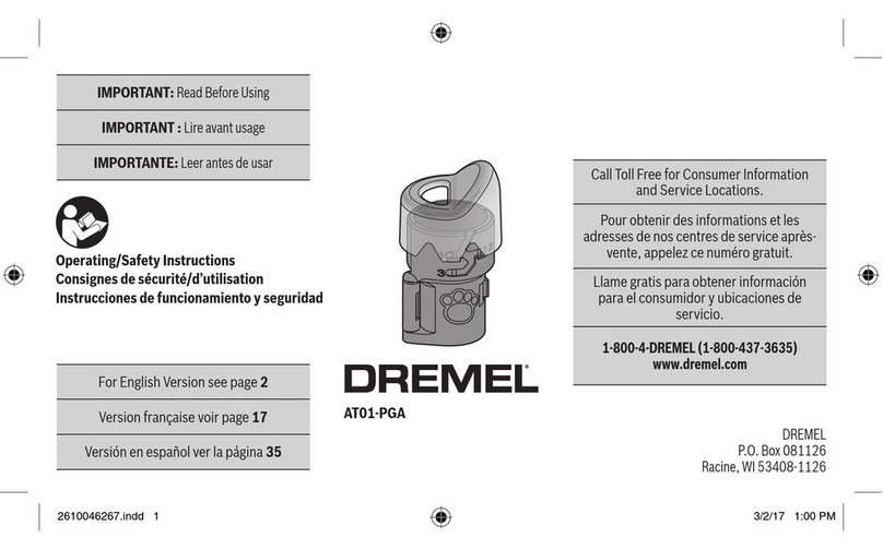 Dremel AT01-PGA Operating/safety instructions
