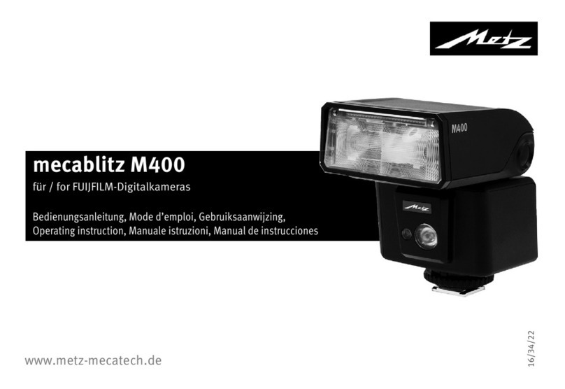 Metz mecablitz M400 Operating	 instruction