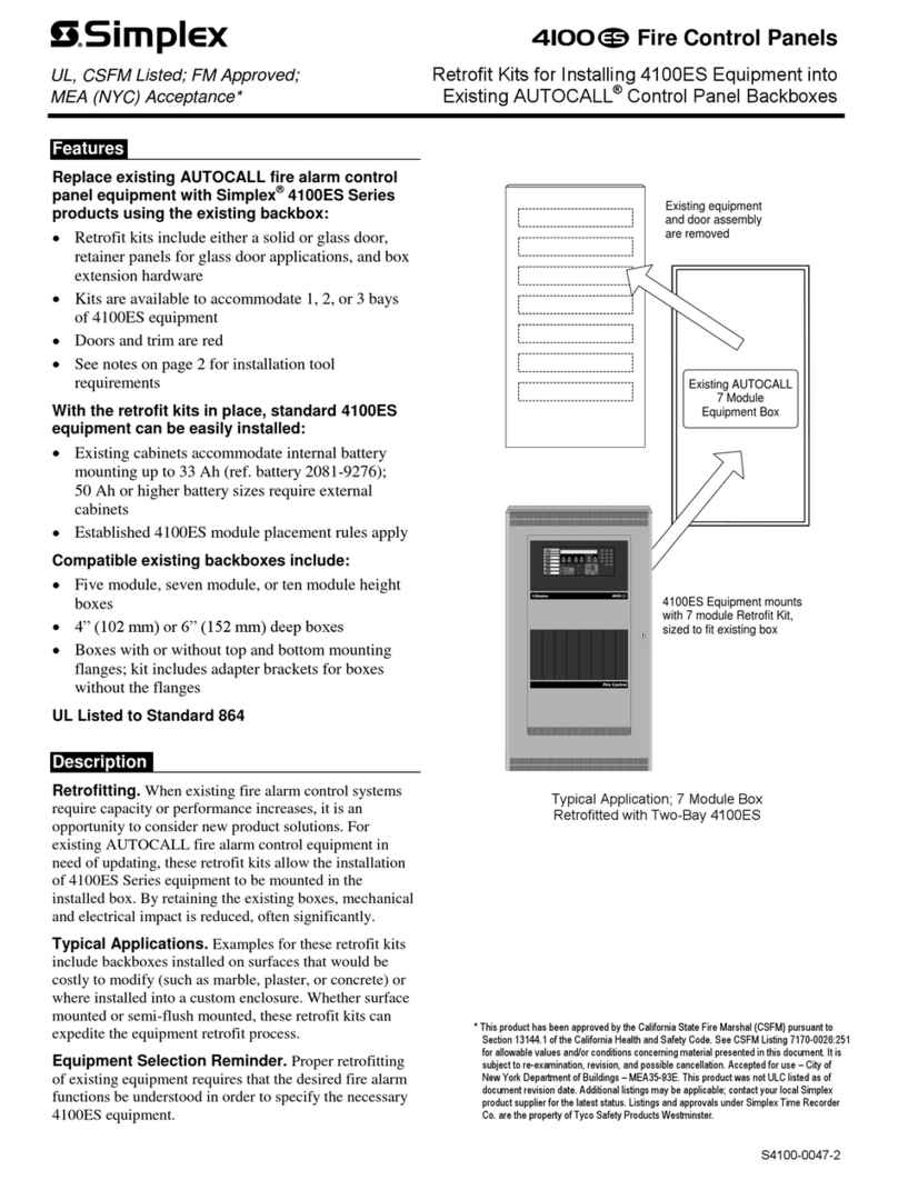 Simplex AUTOCALL 4100-9930 manual