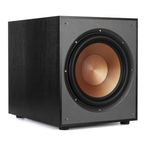 Klipsch R-100SW user manual
