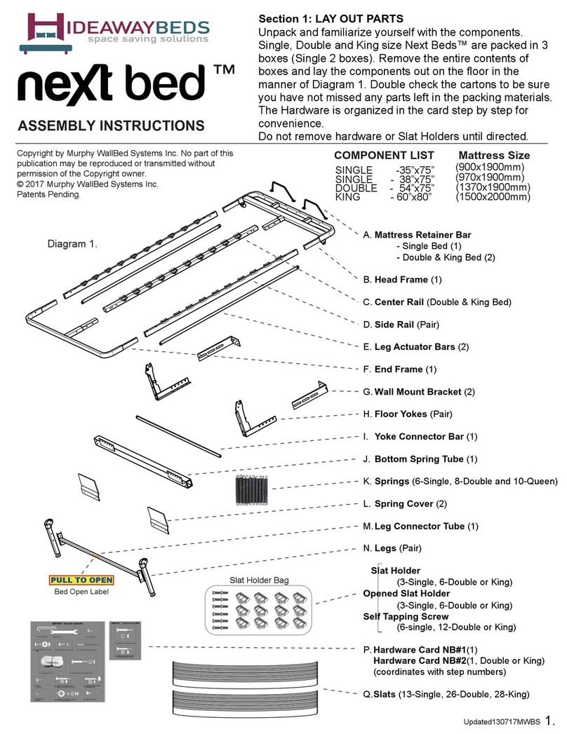 Hideawaybeds Next Bed Single Assembly instructions