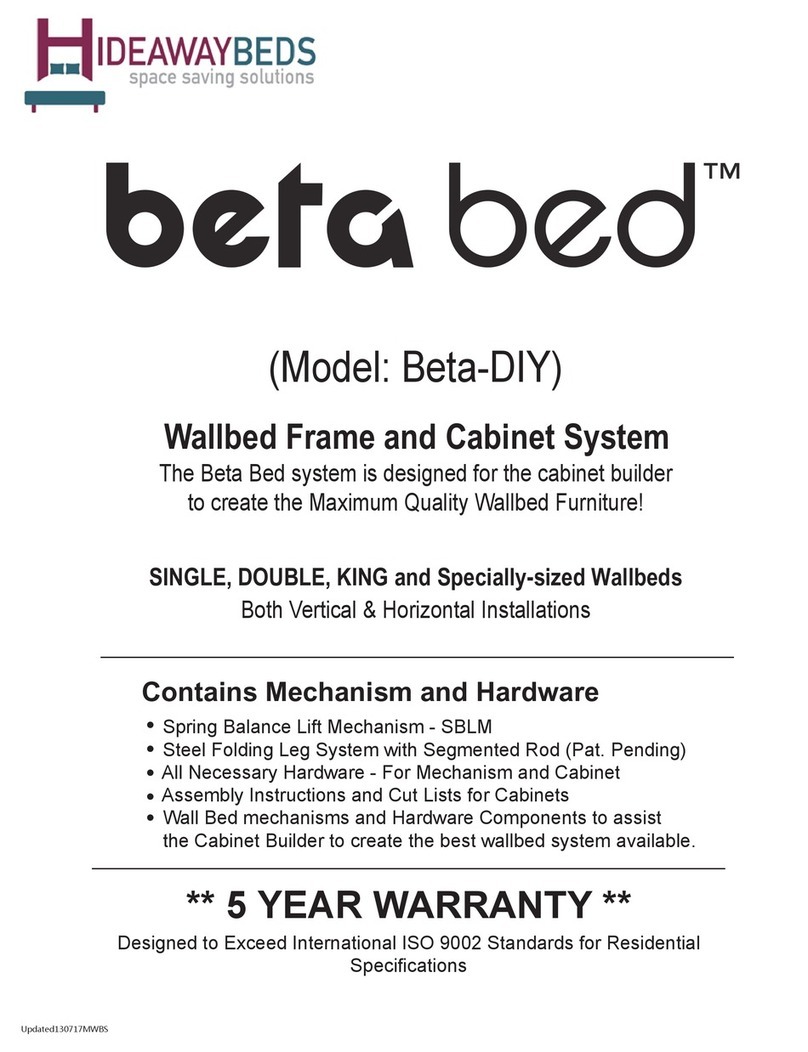 Hideawaybeds Beta Bed Single Assembly instructions