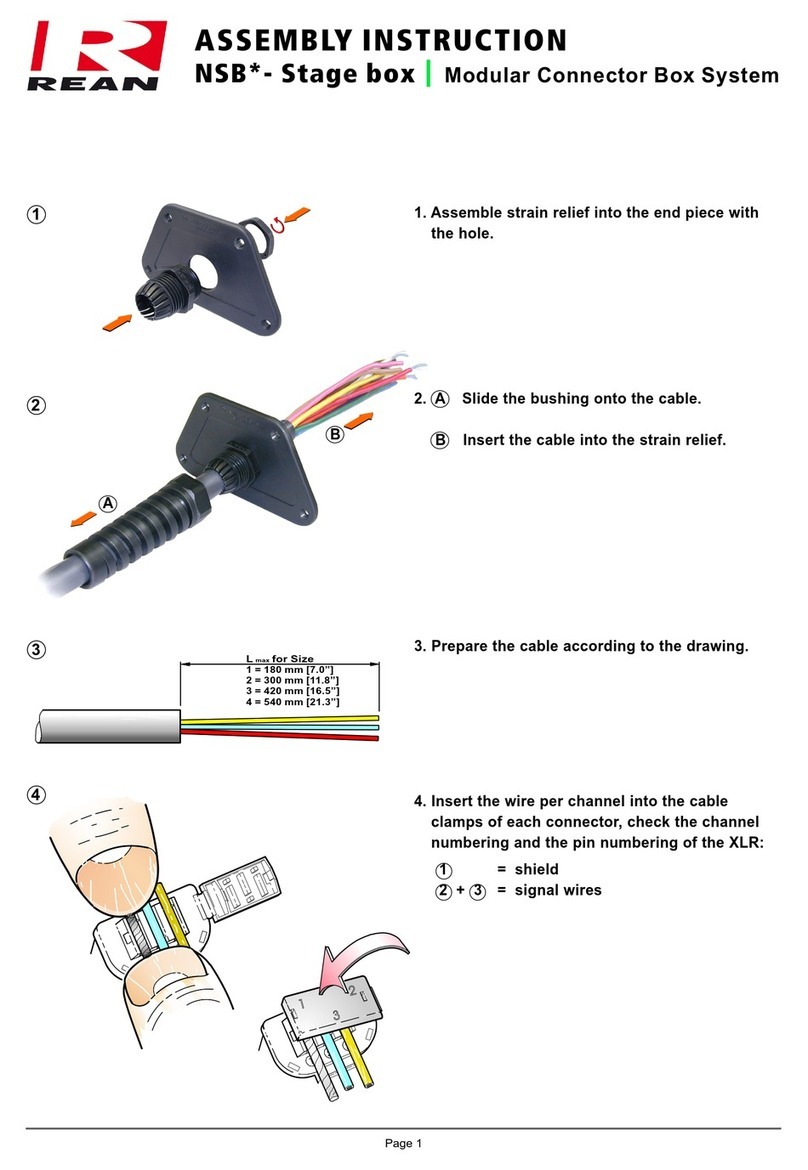 Rean NSB Series Installation guide