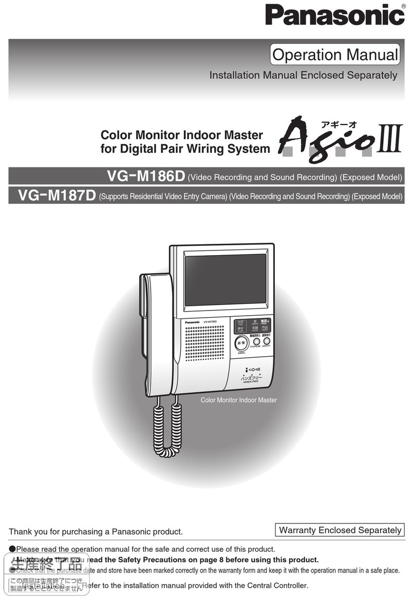 Panasonic VG-M186D Operation manual