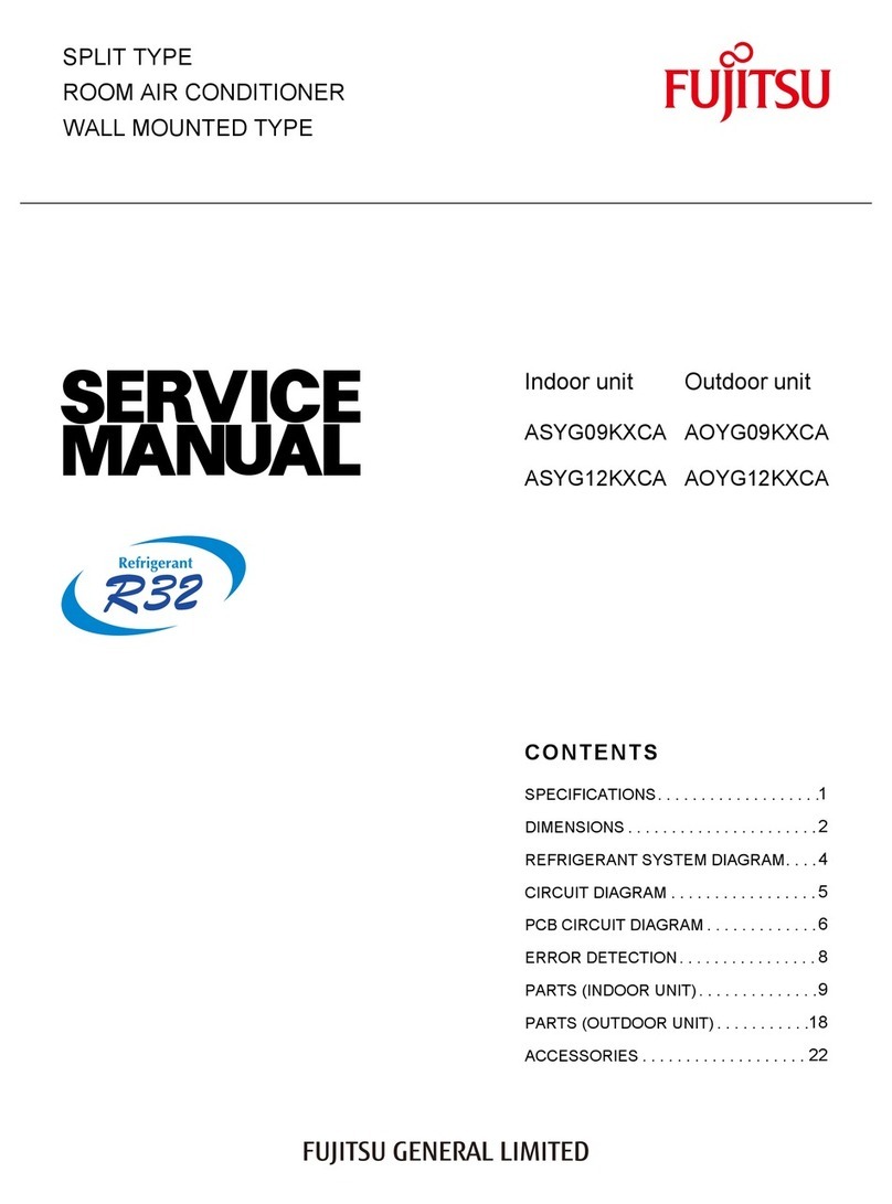 Fujitsu ASYG09KXCA series User manual