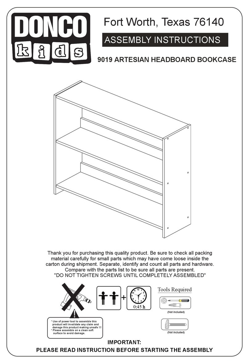 Donco kids 9019 Assembly instructions Donco kids 9019 Assembly instructions