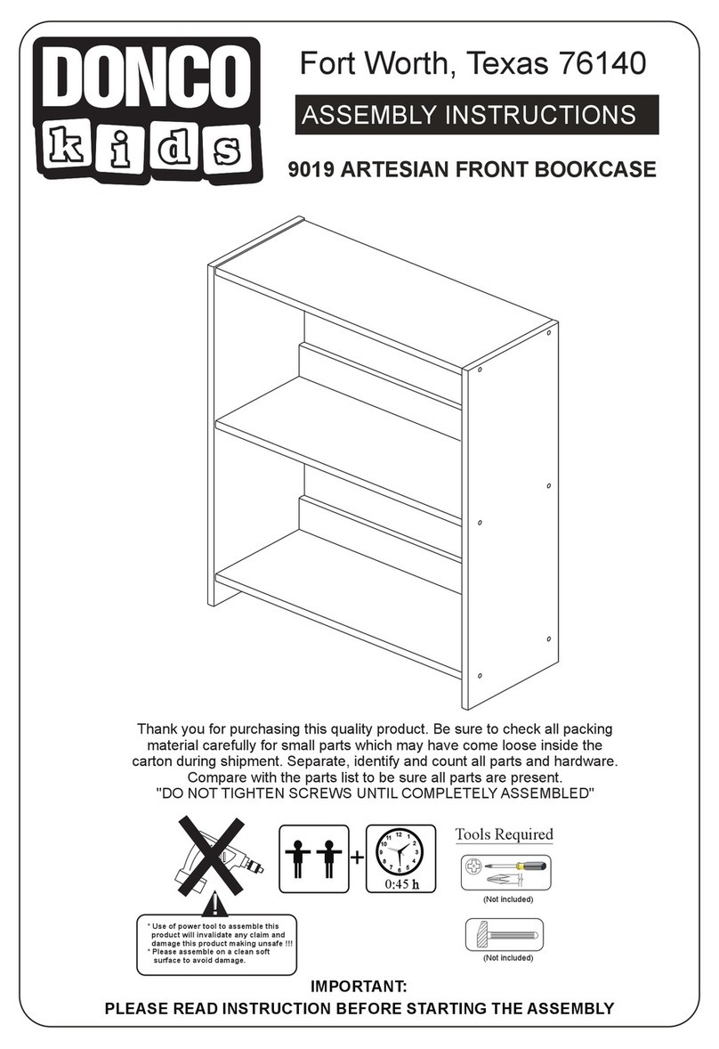 Donco kids 9019 Assembly instructions Donco kids 9019 Assembly instructions