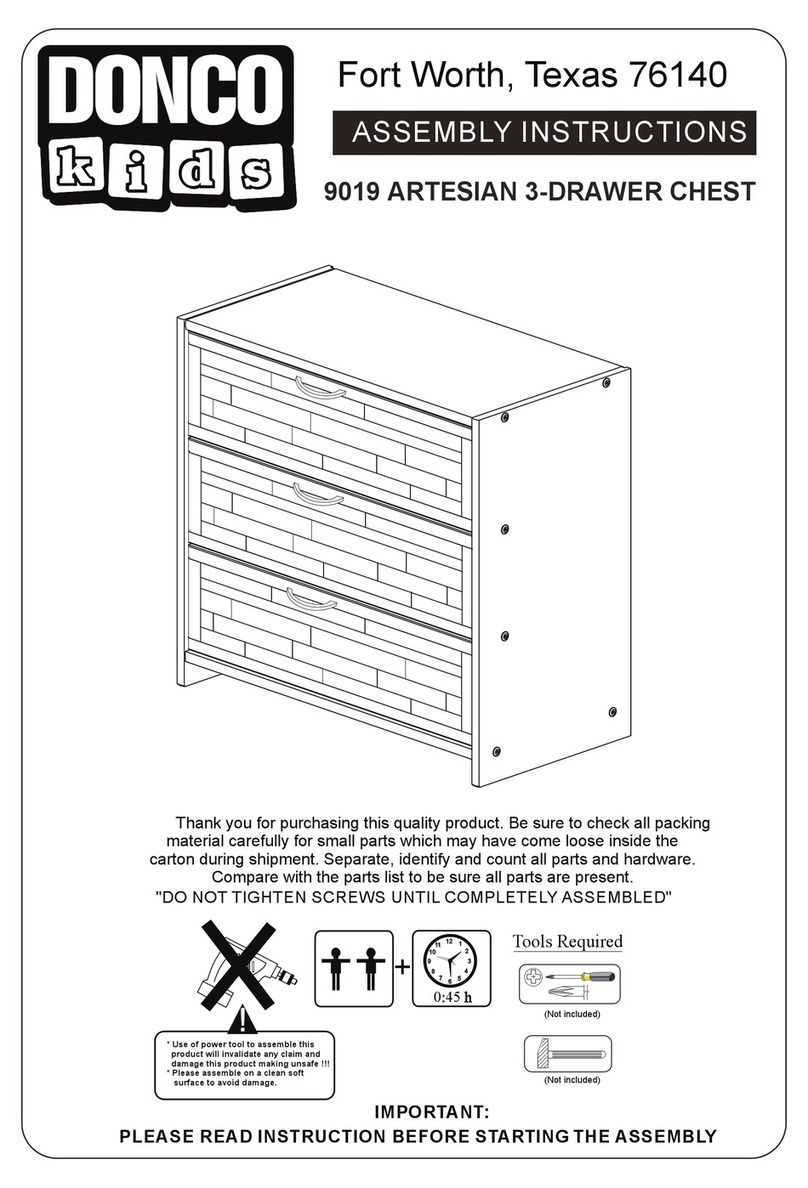 Donco kids 9019 Assembly instructions Donco kids 9019 Assembly instructions