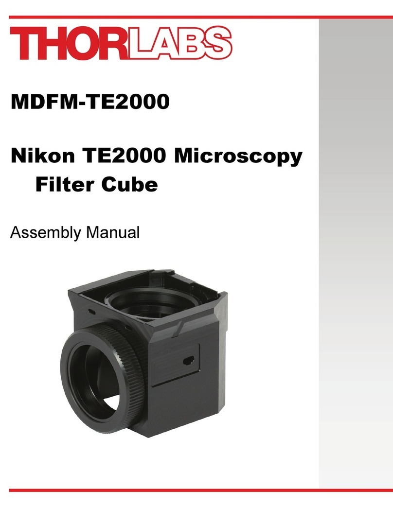 THORLABS MDFM-TE2000 Assembly manual