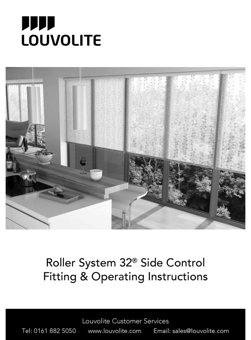 Louvolite Roller System 32 operating instructions