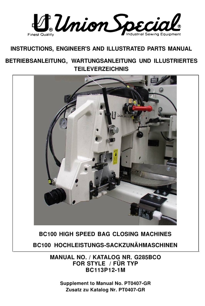 UnionSpecial BC100 Setup guide