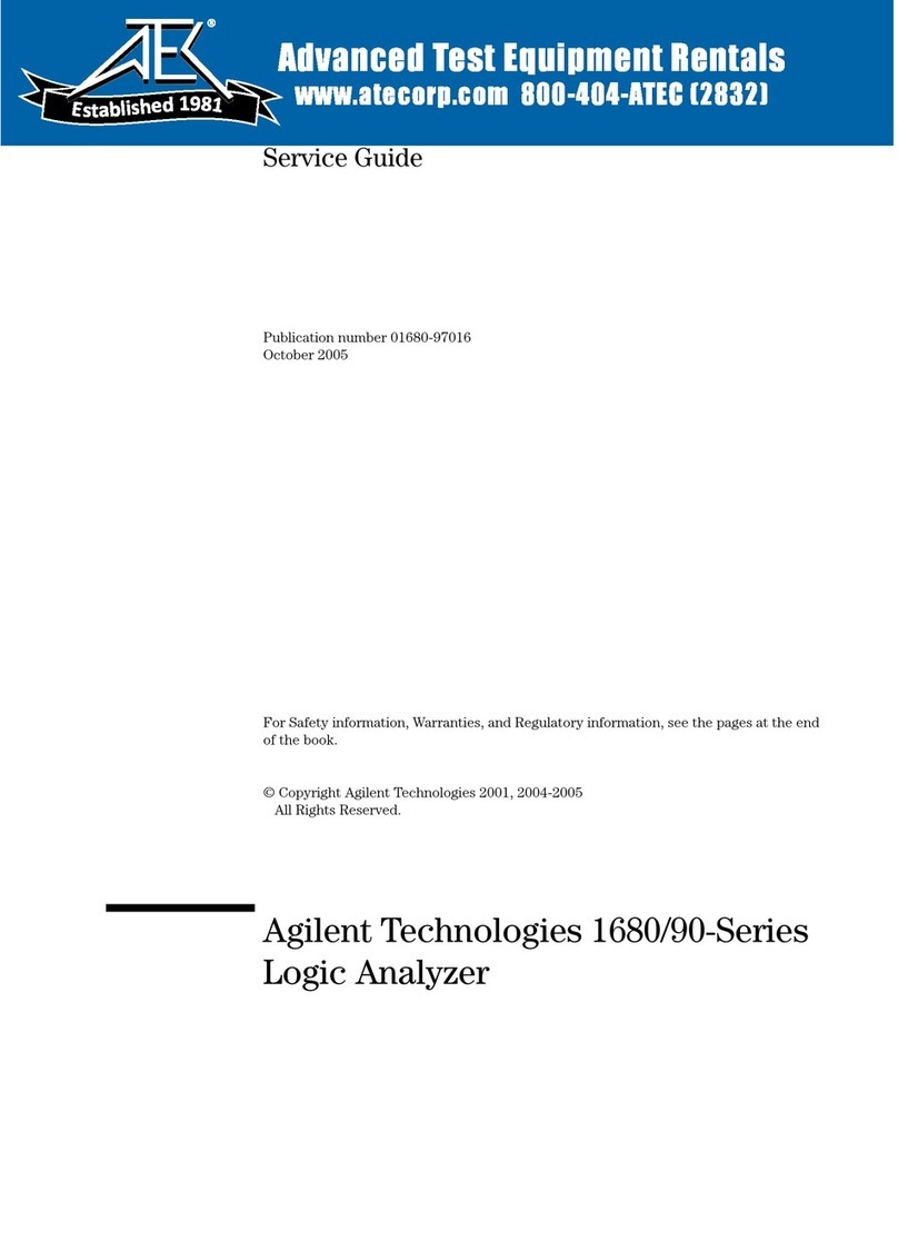 Agilent Technologies 1680 series User manual