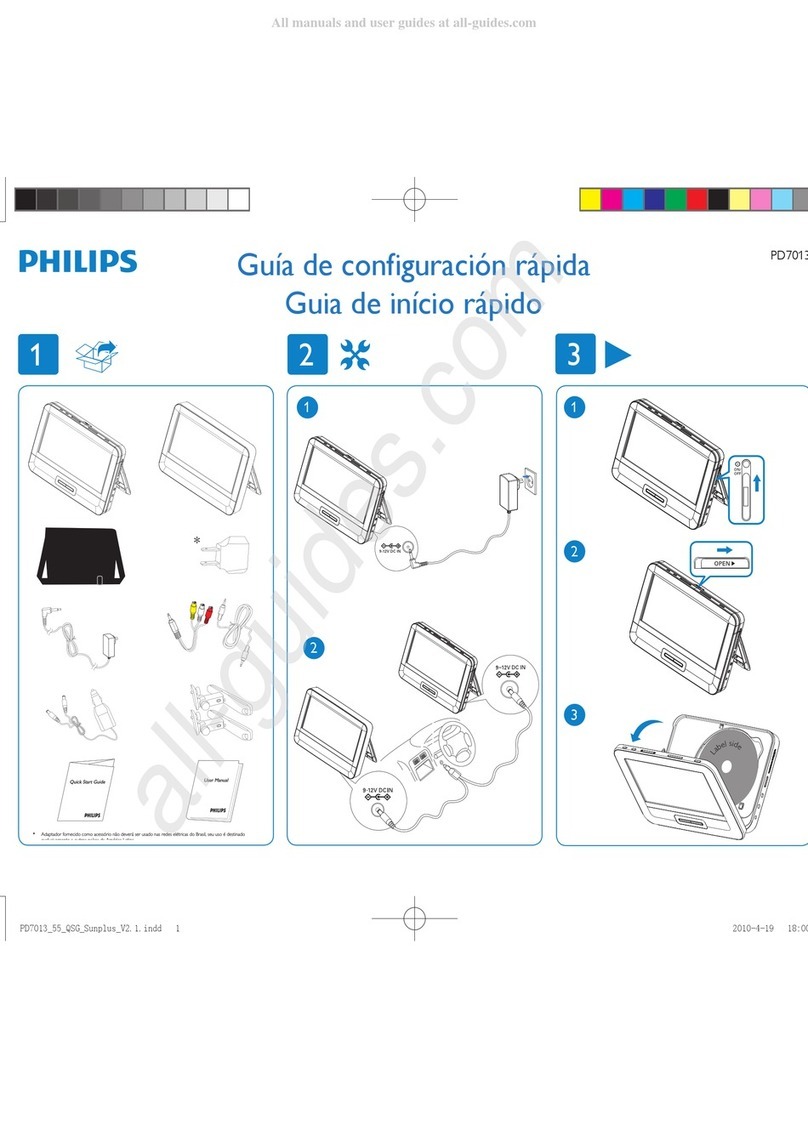 Philips PD7013/55 quick start guide
