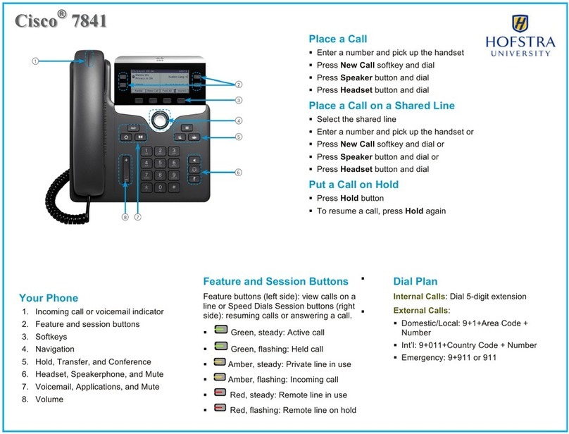 Cisco 7841 User manual