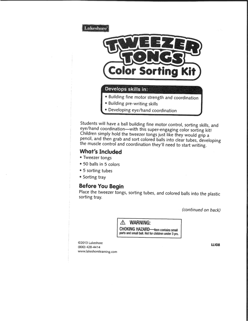 Lake Shore Tweezer Tongs user manual