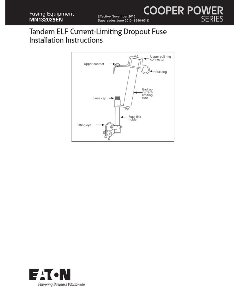 Eaton Tandem ELF Current-Limiting Dropout Fuse User manual