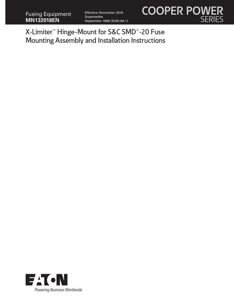 Eaton COOPER POWER SERIES Instruction manual Eaton COOPER POWER SERIES Instruction manual