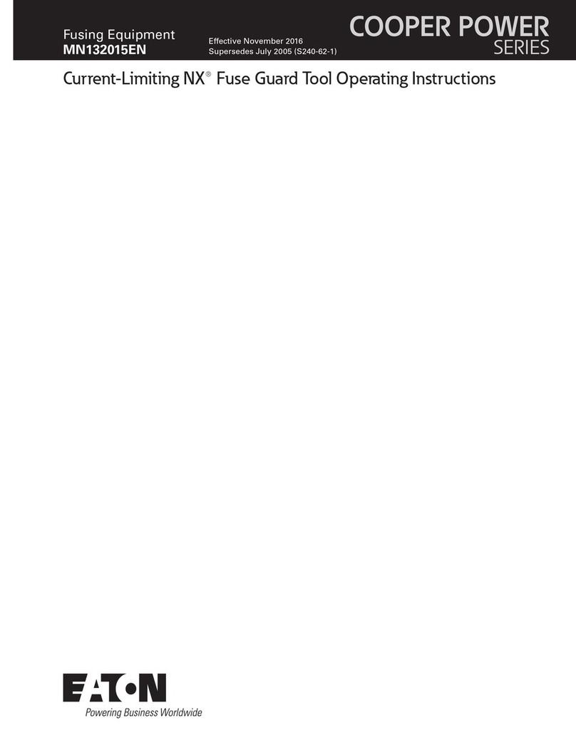 Eaton COOPER POWER SERIES User manual