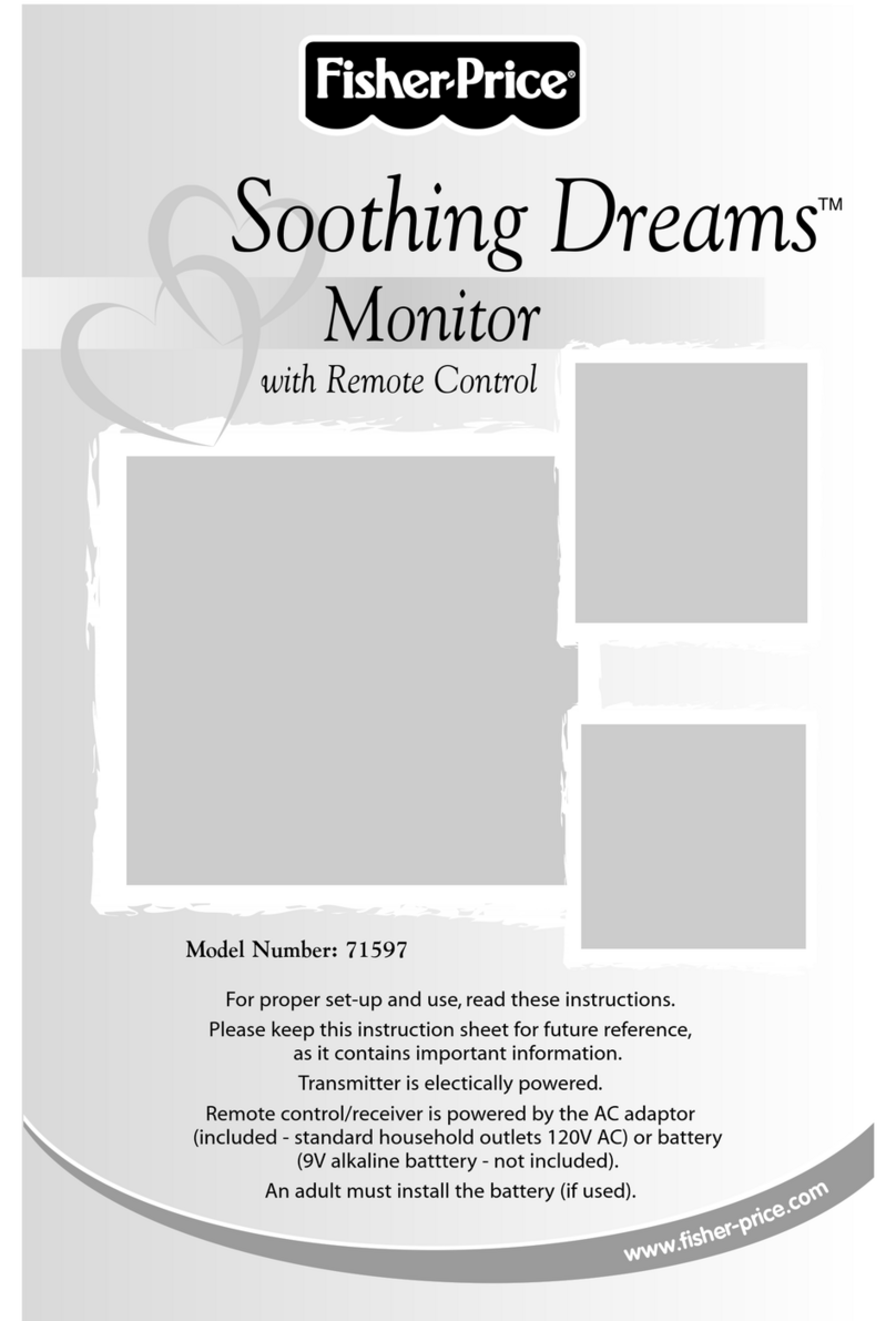 Fisher-Price Soothing Dreams User manual