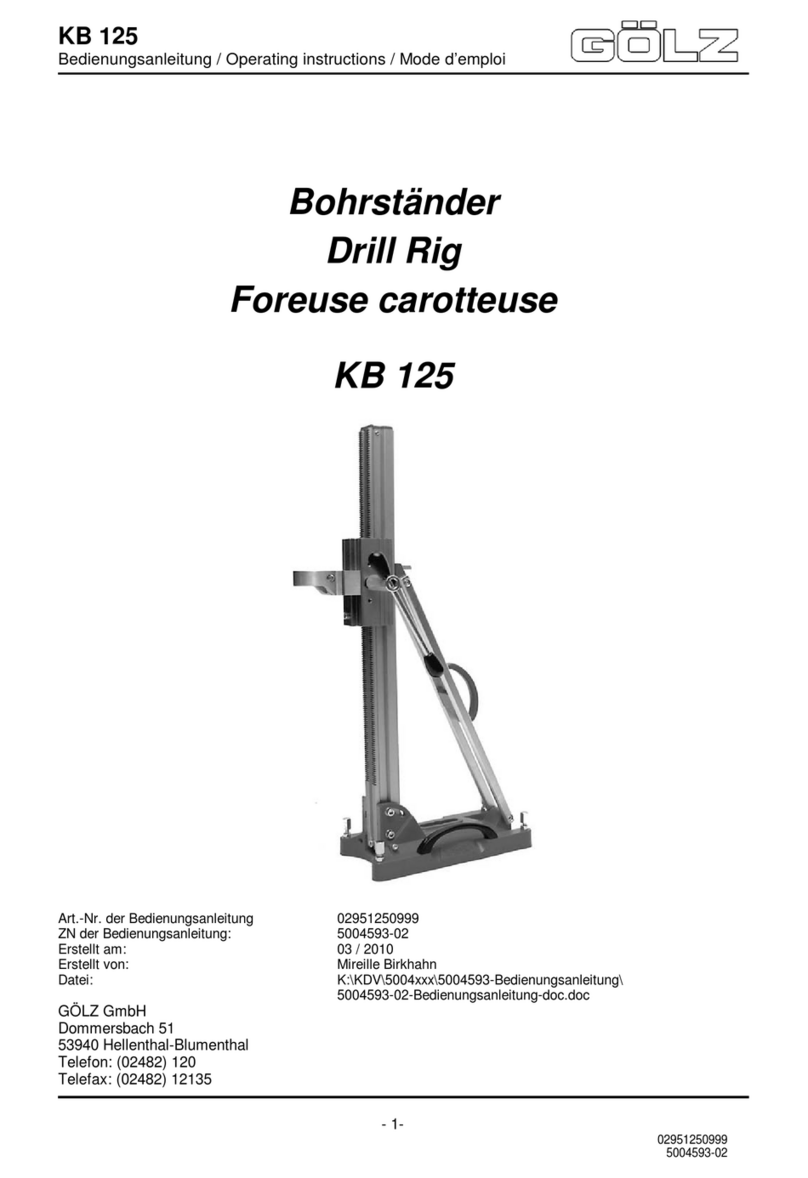GÖLZ KB 125 operating instructions