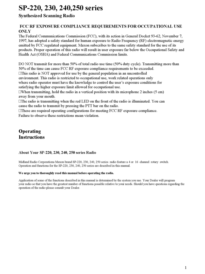 Midland Radio Corporation SP-220 Series operating instructions