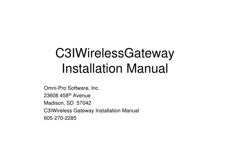 Omni-Pro Software C3IWirelessGateway installation manual
