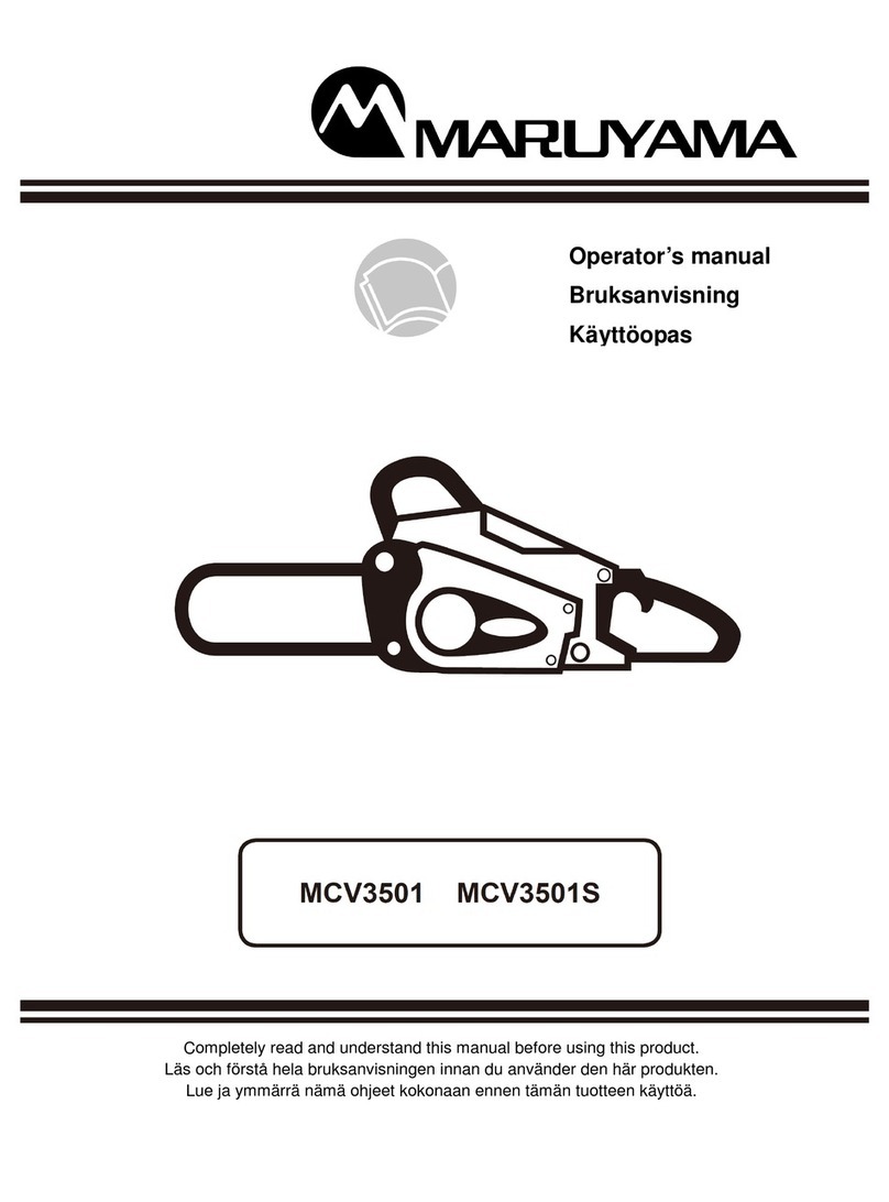 Maruyama MCV3501 User manual Maruyama MCV3501 User manual