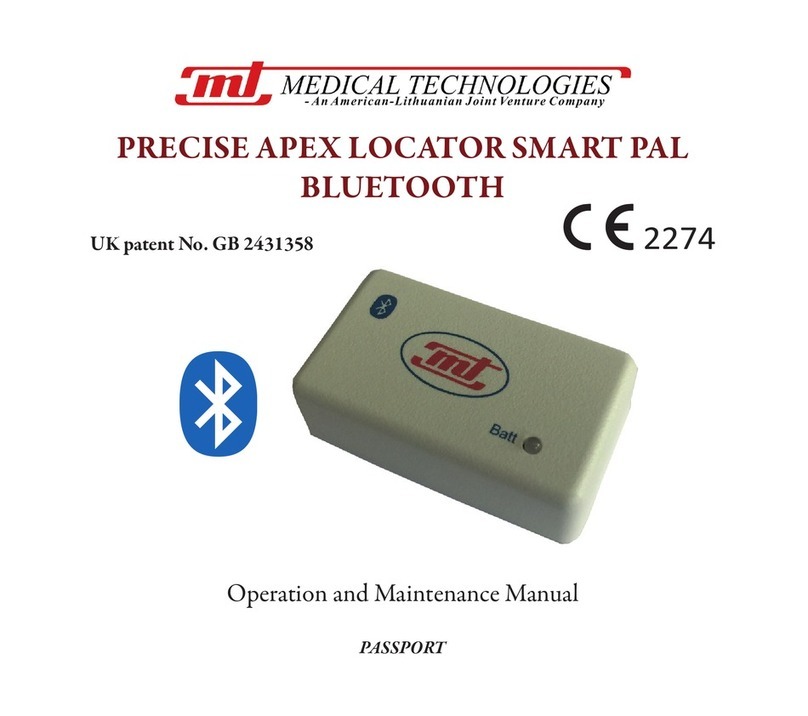 Medical Technology PRECISE APEX LOCATOR SMART PAL Operation and maintenance manual