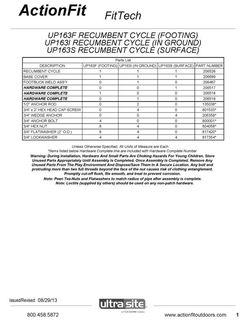 ActionFit FitTech UP163F manual