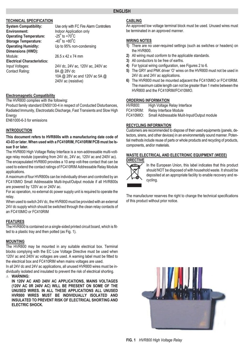 Tyco HVR800 manual