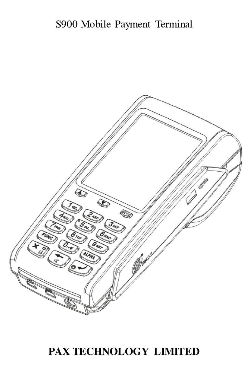 Pax Technology S900 User manual