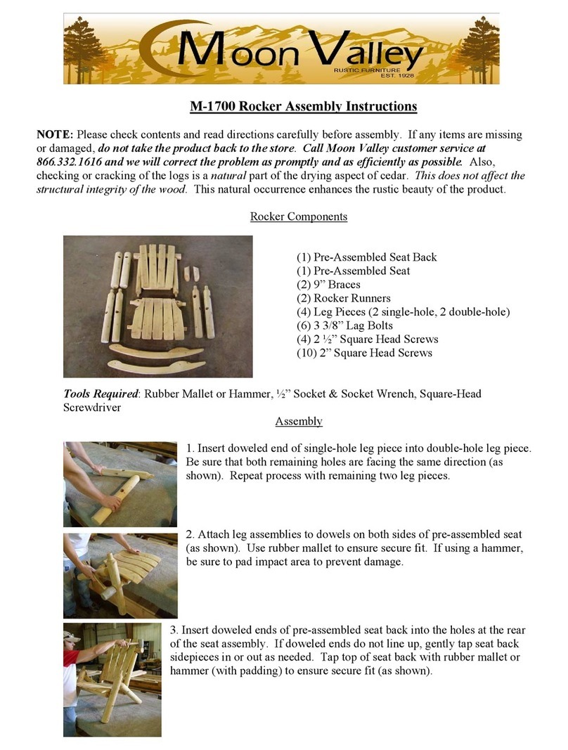 Moon Valley M-1700 Rocker User manual