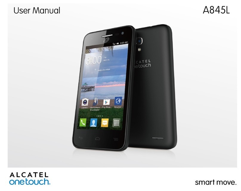 Alcatel Onetouch A845L User manual