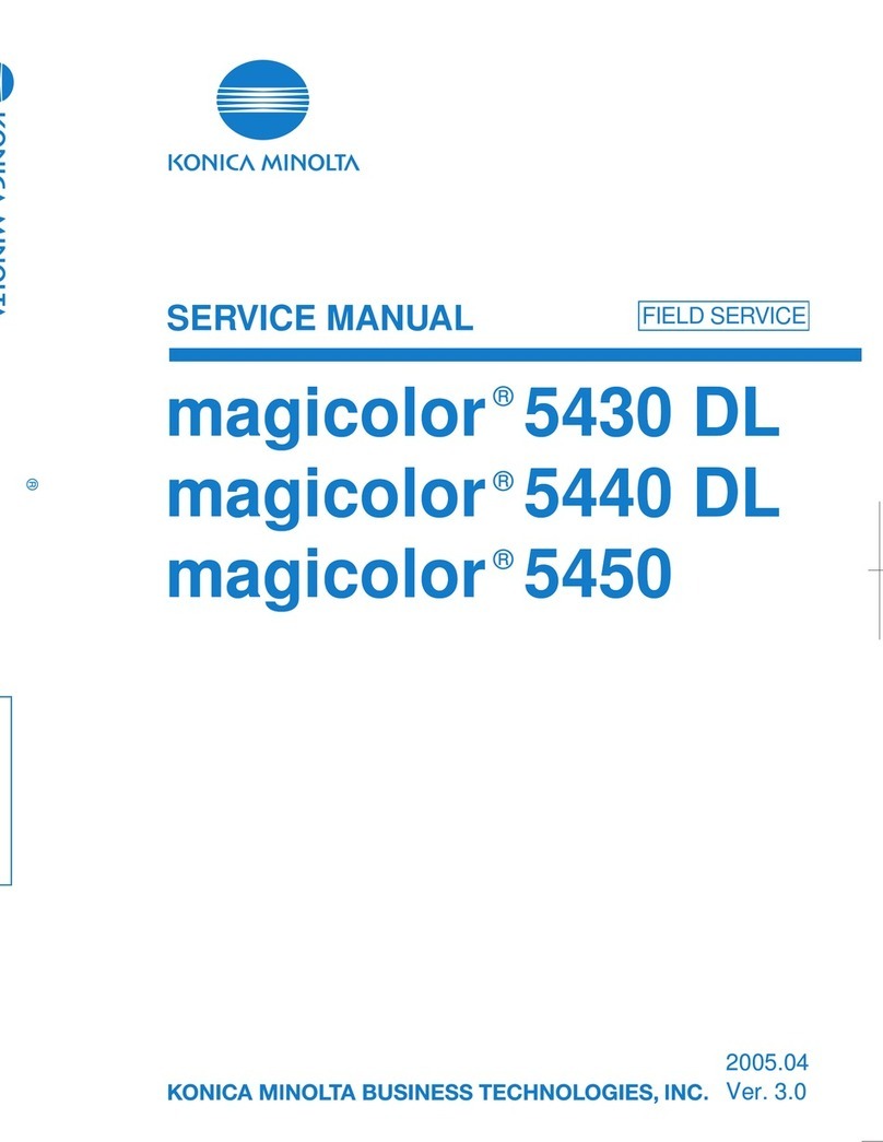 Konica Minolta Magicolor 5450 User manual Konica Minolta Magicolor 5450 User manual