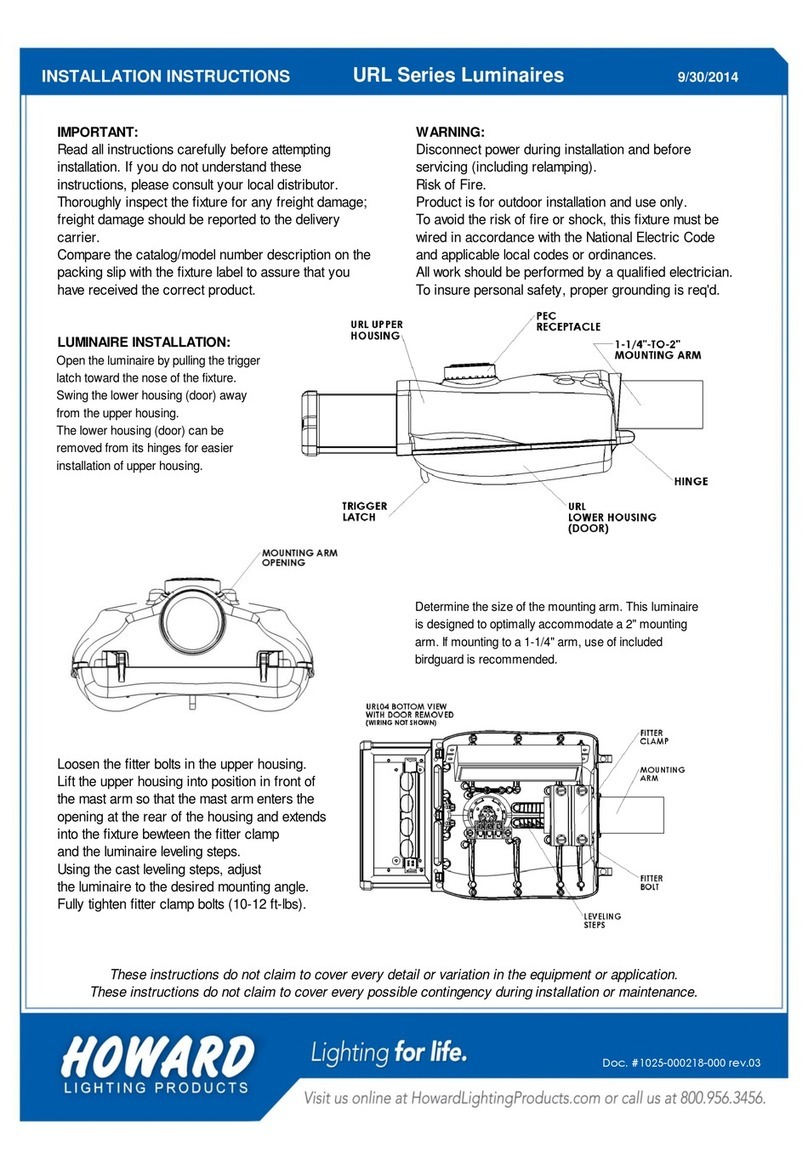 Howard URL Series Installation instructions manual