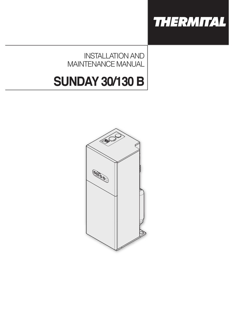 thermital SUNDAY 30/130 B Installation and maintenance manual